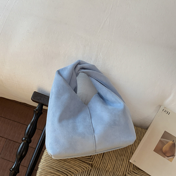 Ženska torbica od velūra za rame, korejskog stila, minimalistička retro elegancija, visokokvalitetna moda, svestrana za svakodnevnu uporabu