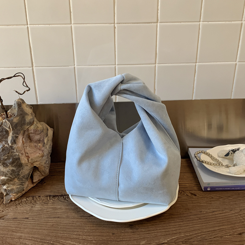 Ženska torbica od velūra za rame, korejskog stila, minimalistička retro elegancija, visokokvalitetna moda, svestrana za svakodnevnu uporabu
