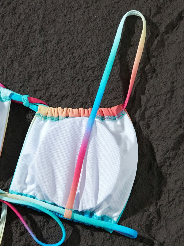 2025 ženski trodijelni kupaći kostim, seksi proziran detalji, spa stil i odmor na plaži
