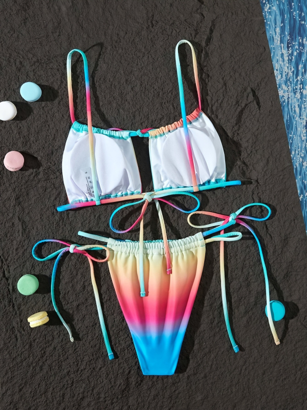 2025 ženski trodijelni kupaći kostim, seksi proziran detalji, spa stil i odmor na plaži