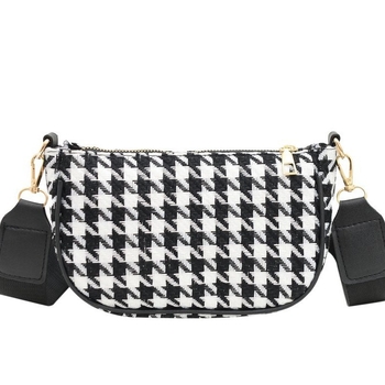 Korejski stil: novi modni set dviju torbi za žene, crossbody, karirani uzorak, najlon
