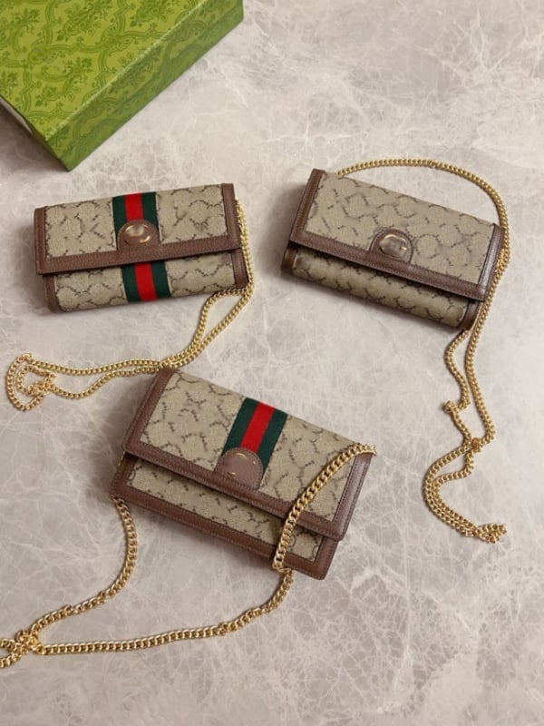 Ophia platnena lančana crossbody torba, ženska torba u stilu novčanika, mala kvadratna torba za rame