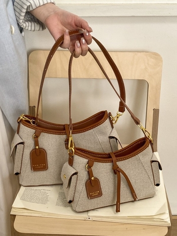 Ženska vintage torbica na ramenu od velura, novi model 2026, jednostavan dizajn, crossbody za svakodnevnu upotrebu