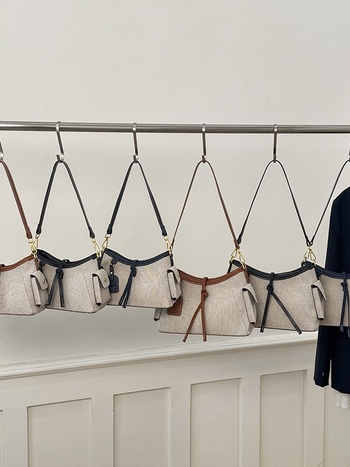 Ženska vintage torbica na ramenu od velura, novi model 2026, jednostavan dizajn, crossbody za svakodnevnu upotrebu