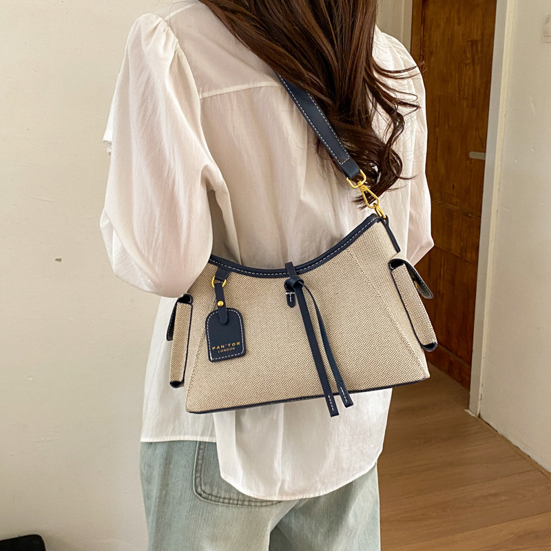Ženska vintage torbica na ramenu od velura, novi model 2026, jednostavan dizajn, crossbody za svakodnevnu upotrebu