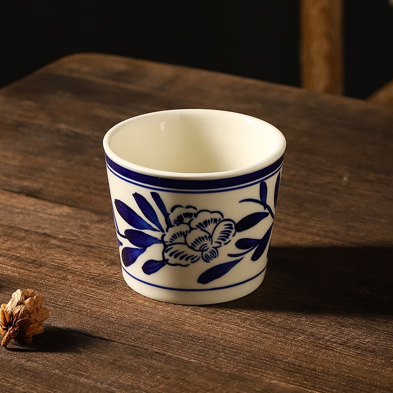 Ceașcă mică de ceai din ceramică cu capac și farfuriu, ceai Kung Fu, stil chinezesc, lux ușor retro