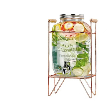 Baril din sticlă pentru băuturi: infuzii, cocktailuri, ceai și sucuri