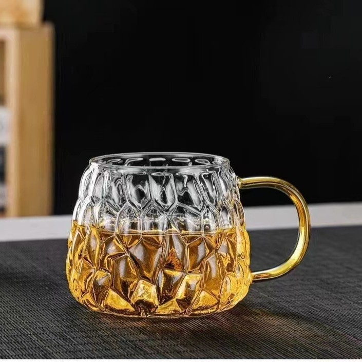 Ceainic rece din sticlă borosilicată, în stil nordic, pentru apă rece și ceai floral, capacitate mare