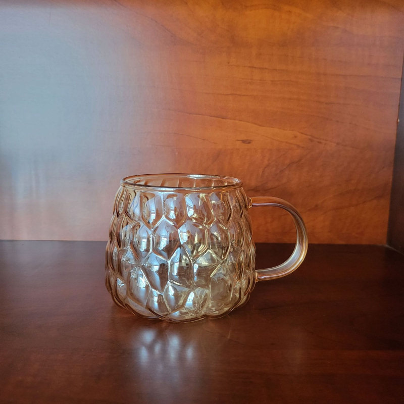 Ceainic rece din sticlă borosilicată, în stil nordic, pentru apă rece și ceai floral, capacitate mare