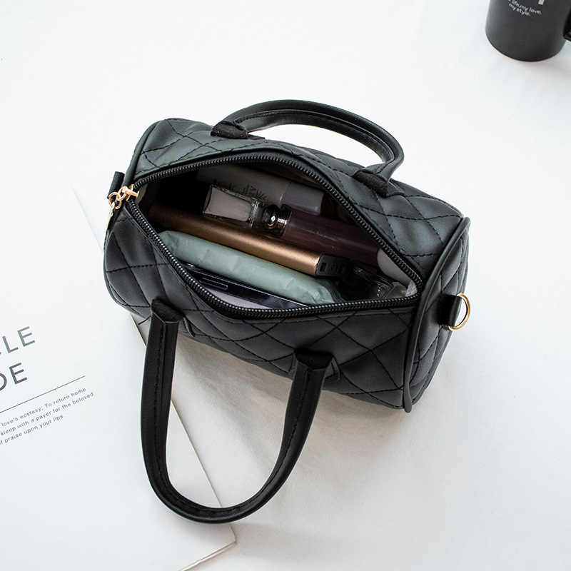 Ženska torbica u obliku jastuka s dijamantnim prešivanjem, jednofarbna, svakodnevna crossbody torba