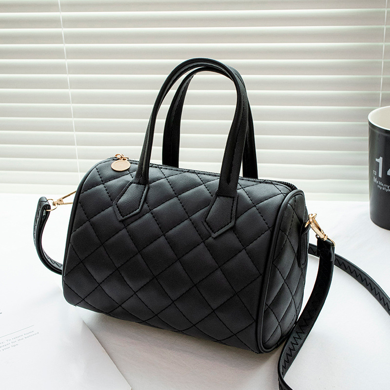 Ženska torbica u obliku jastuka s dijamantnim prešivanjem, jednofarbna, svakodnevna crossbody torba