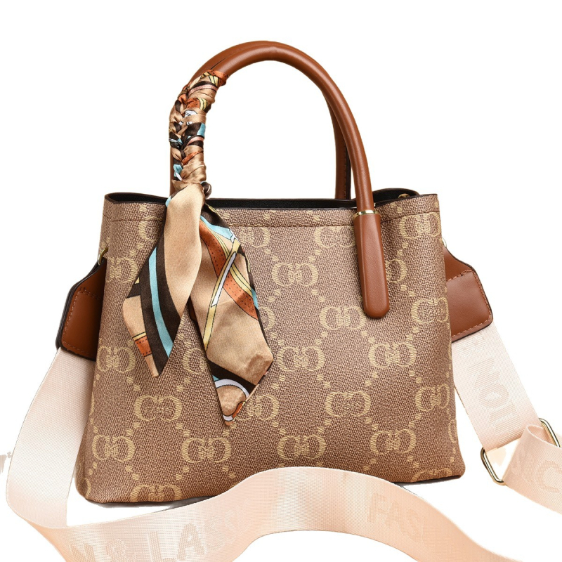 PU kožna crossbody torbica za žene, mini kvadratnog oblika, srednje veličine, dizajn inspiriran košarom, pretinac za telefon, zatvarač