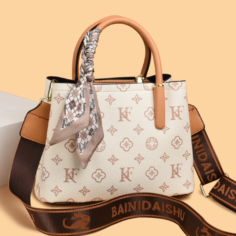 PU kožna crossbody torbica za žene, mini kvadratnog oblika, srednje veličine, dizajn inspiriran košarom, pretinac za telefon, zatvarač