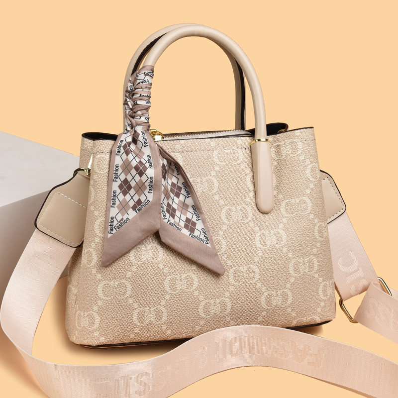 PU kožna crossbody torbica za žene, mini kvadratnog oblika, srednje veličine, dizajn inspiriran košarom, pretinac za telefon, zatvarač
