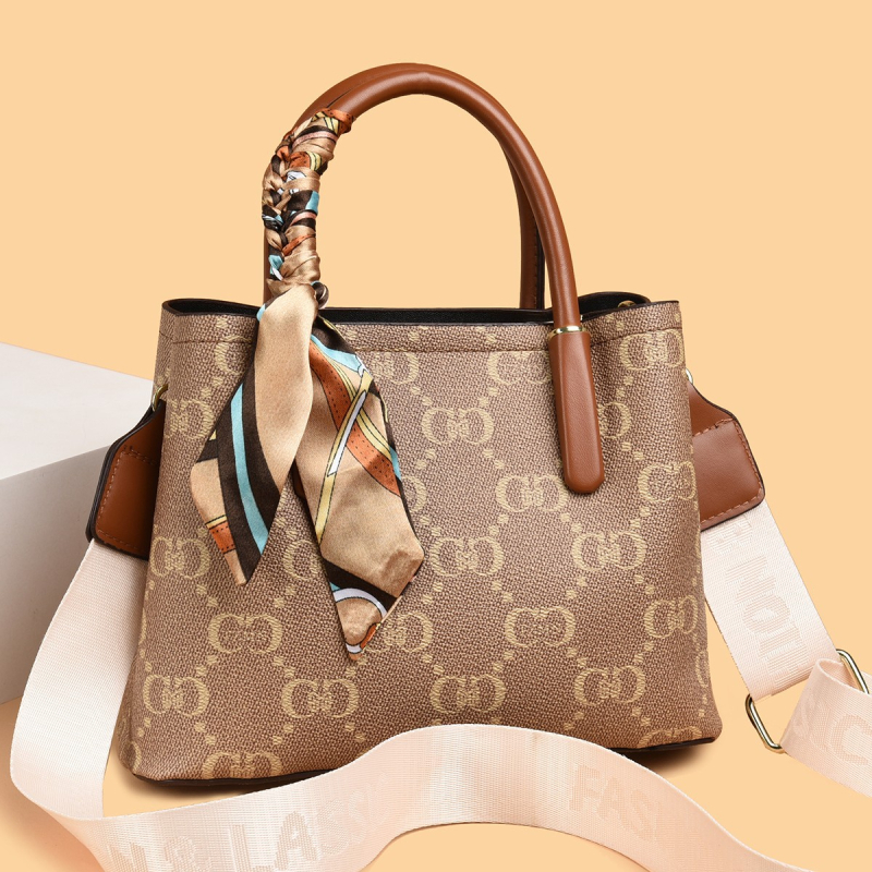 PU kožna crossbody torbica za žene, mini kvadratnog oblika, srednje veličine, dizajn inspiriran košarom, pretinac za telefon, zatvarač