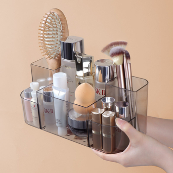Raft de baie montat pe perete, fără găuri, organizator minimalist de cosmetice