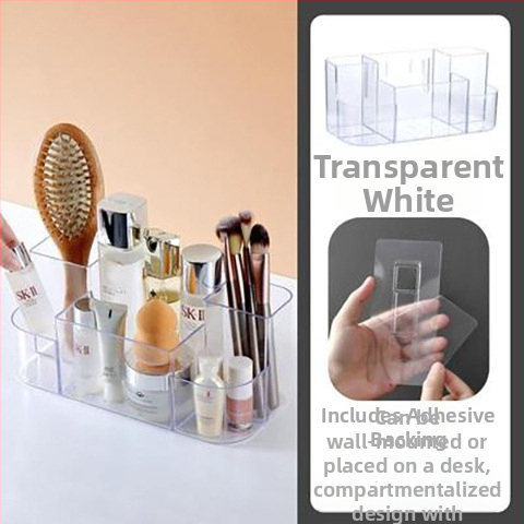 Raft de baie montat pe perete, fără găuri, organizator minimalist de cosmetice