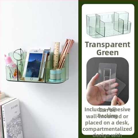 Raft de baie montat pe perete, fără găuri, organizator minimalist de cosmetice