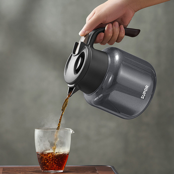 Ceainic Supor pentru infuzare ceai cu separare ceai-apă, din oțel inoxidabil 316L, ceainic izolat pentru uz casnic