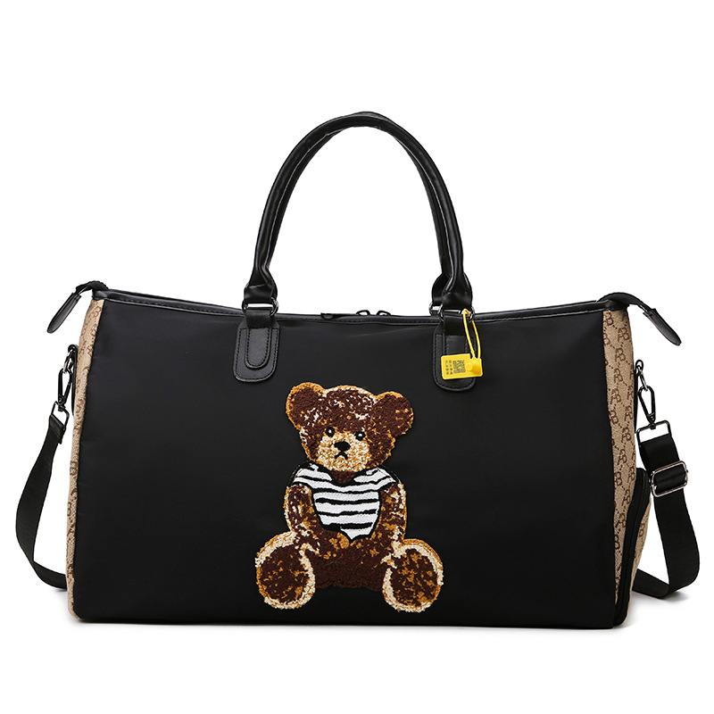 Torba za putovanje velikog kapaciteta za poslovna putovanja, ručno, preko ramena ili crossbody, s držačem za kolica, lagana, plišana