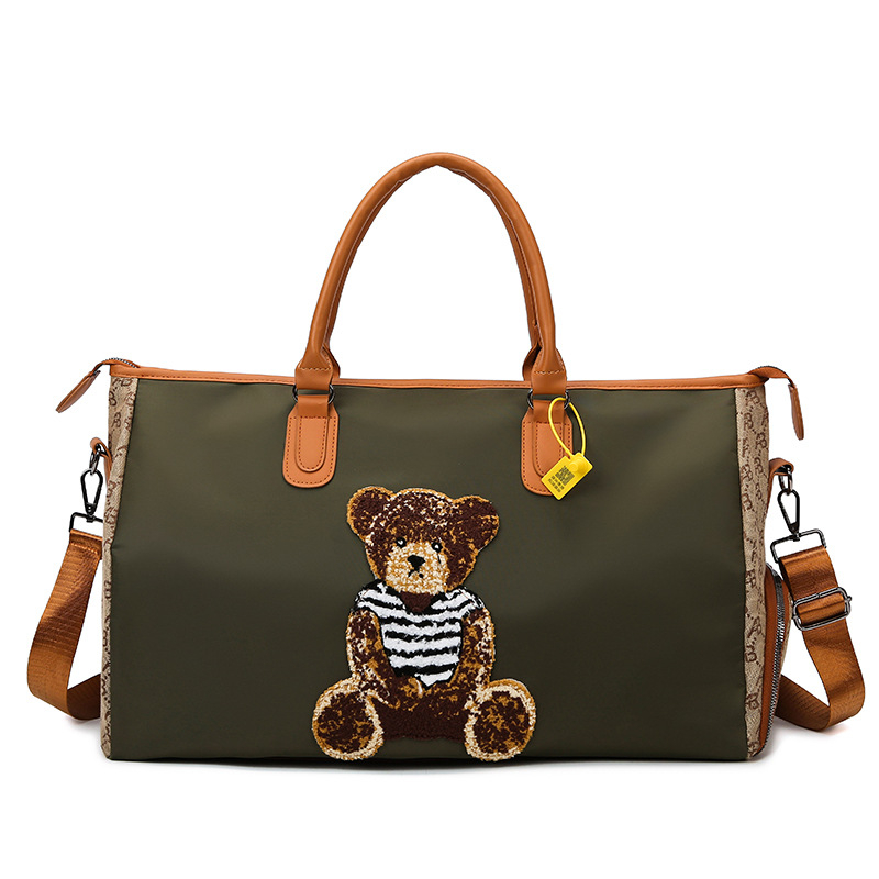Torba za putovanje velikog kapaciteta za poslovna putovanja, ručno, preko ramena ili crossbody, s držačem za kolica, lagana, plišana