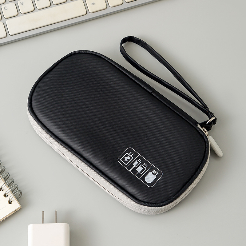 Organizator de cabluri pentru călătorii, cu capacitate mare, pentru căști, power bank și cabluri