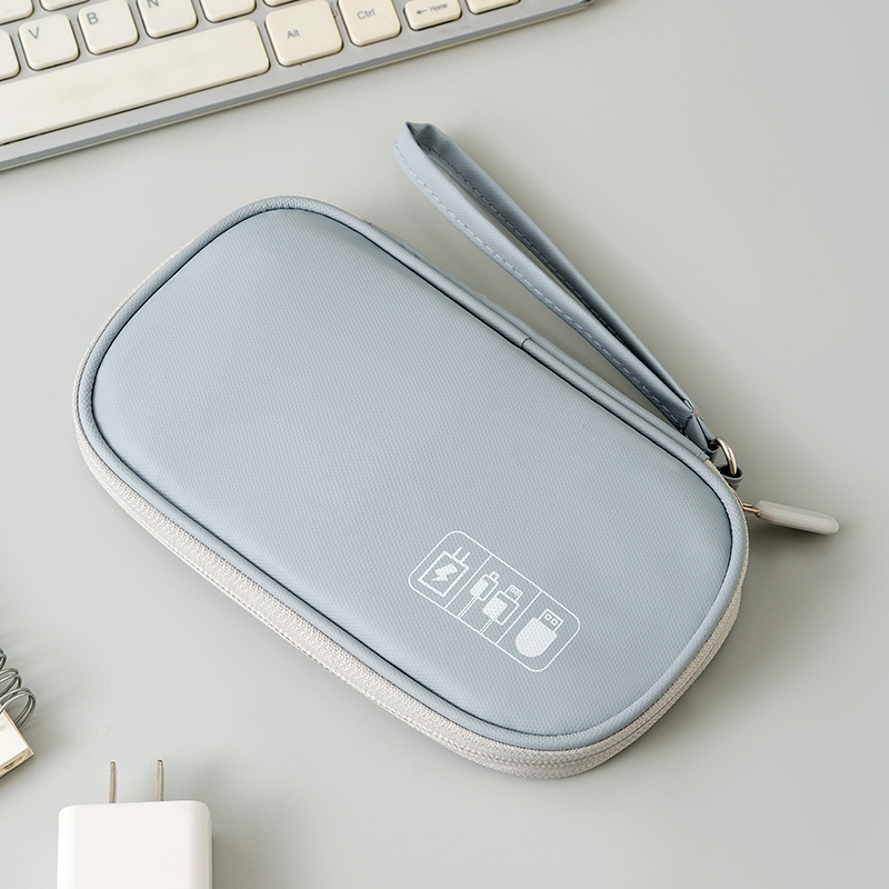 Organizator de cabluri pentru călătorii, cu capacitate mare, pentru căști, power bank și cabluri