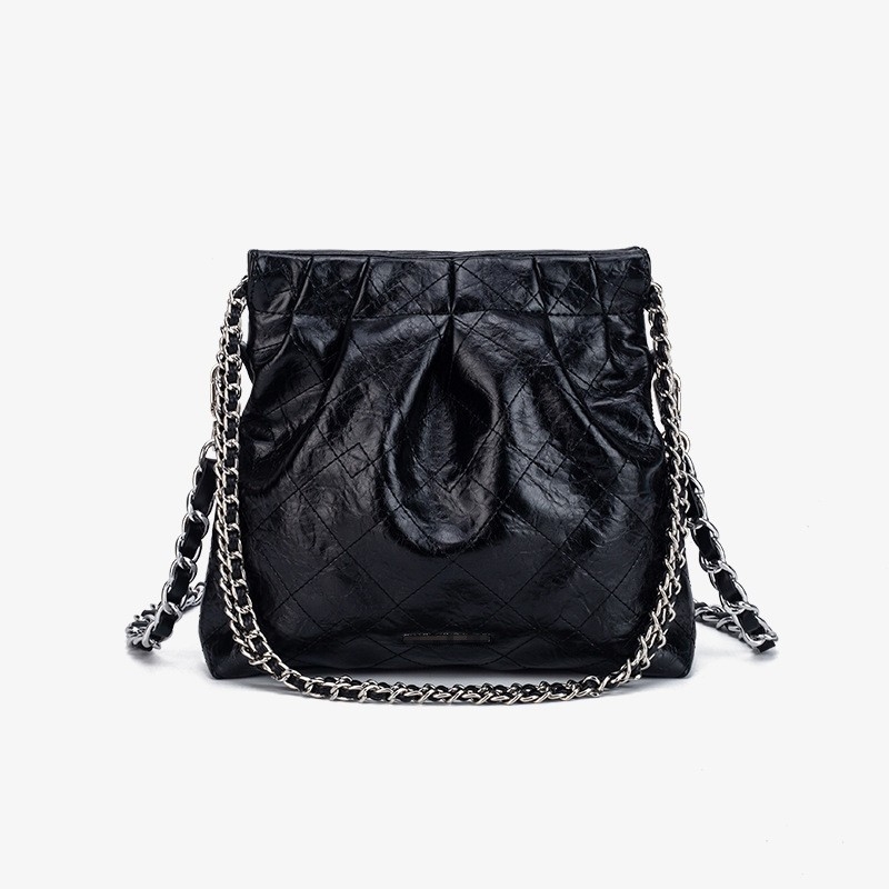 Ženska torba s podlaktice detaljem s lancem, kompaktna tote torba, preko ramena ili crossbody