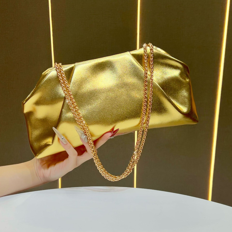 Geantă de damă cu lanț, clutch versatil, purtare peste umăr sau crossbody, geantă de seară