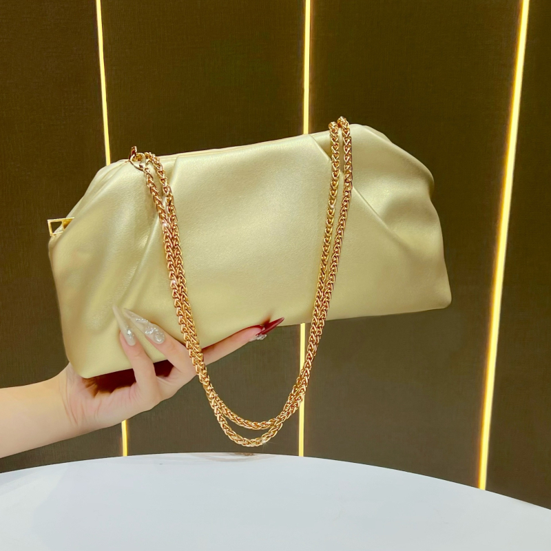 Geantă de damă cu lanț, clutch versatil, purtare peste umăr sau crossbody, geantă de seară