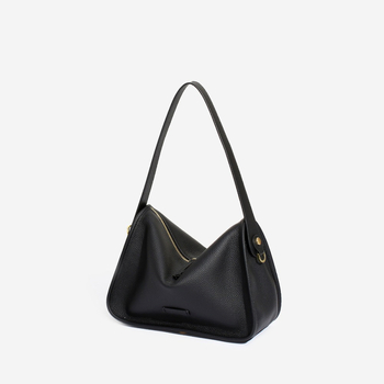 Ženska kožna crossbody torbica – vrhunska koža, Togo tekstura, mala torbica ispod pazuha 7706