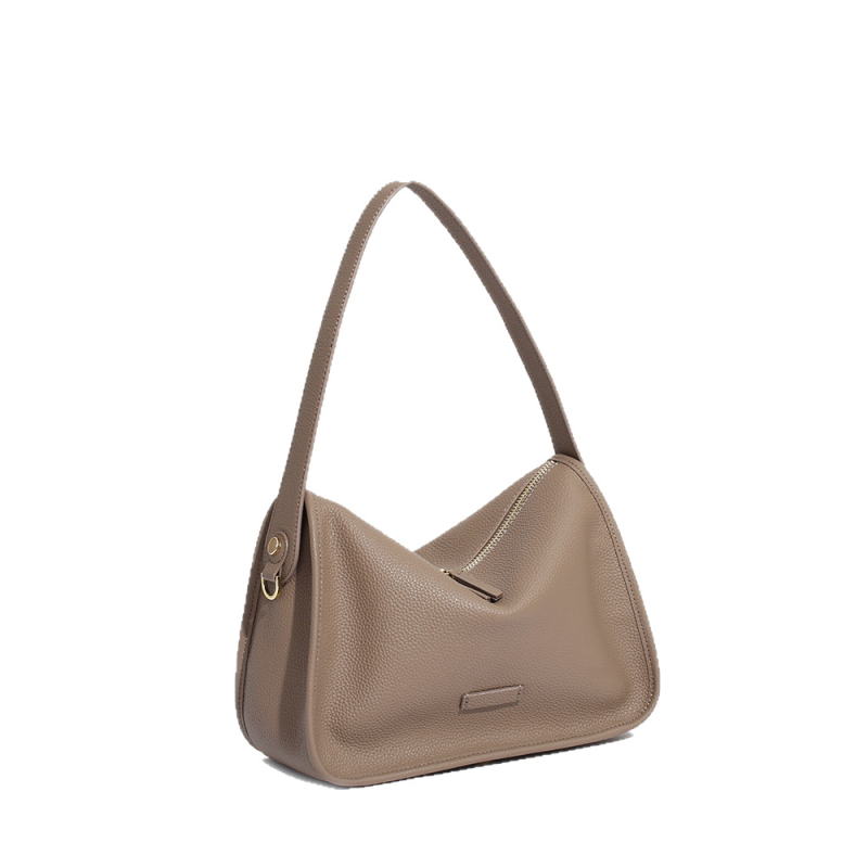 Ženska kožna crossbody torbica – vrhunska koža, Togo tekstura, mala torbica ispod pazuha 7706