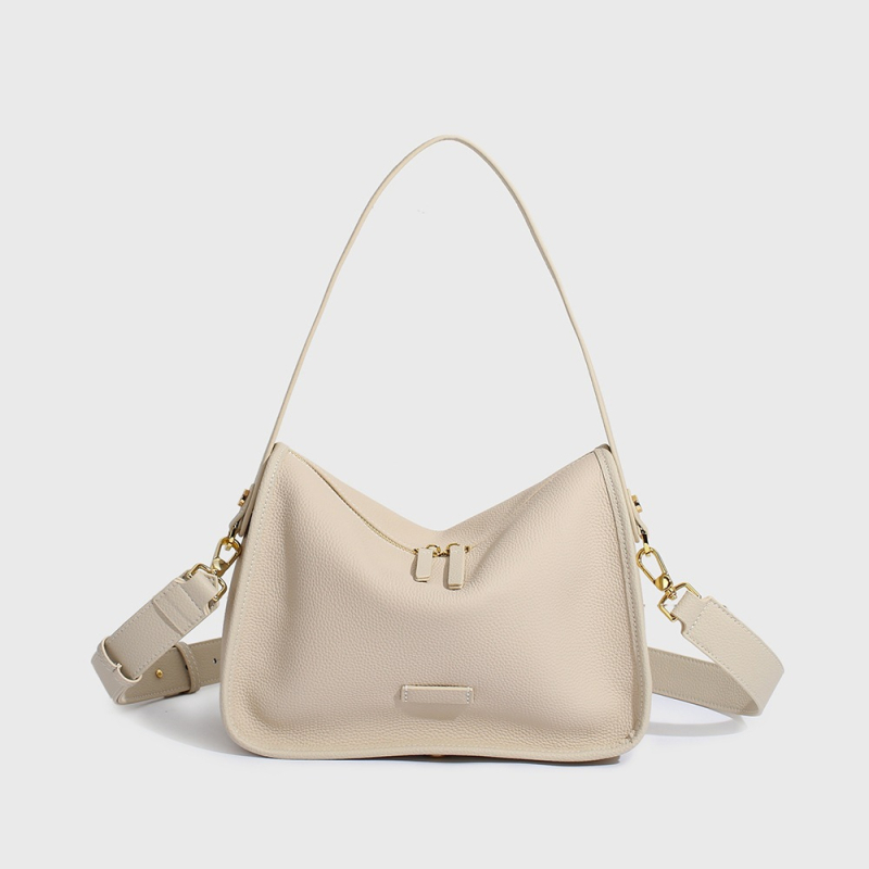Ženska kožna crossbody torbica – vrhunska koža, Togo tekstura, mala torbica ispod pazuha 7706