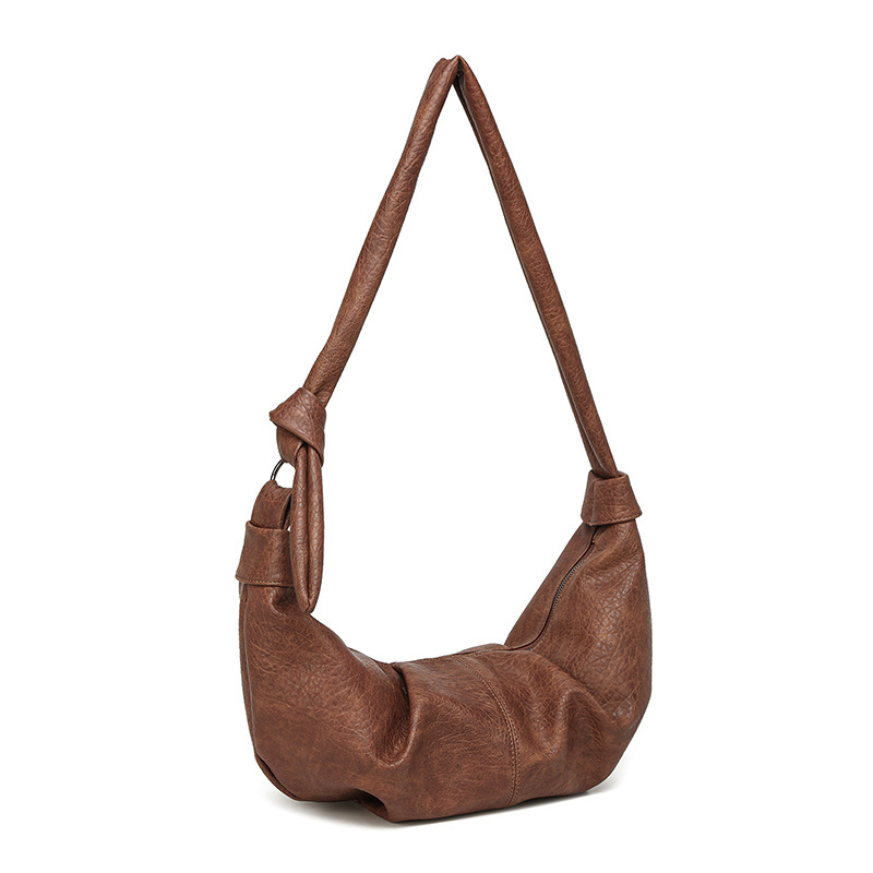 Dumpling torba 2025 – mala PU torba za pod pazuhom, crossbody, retro minimalistički stil za svakodnevnu upotrebu