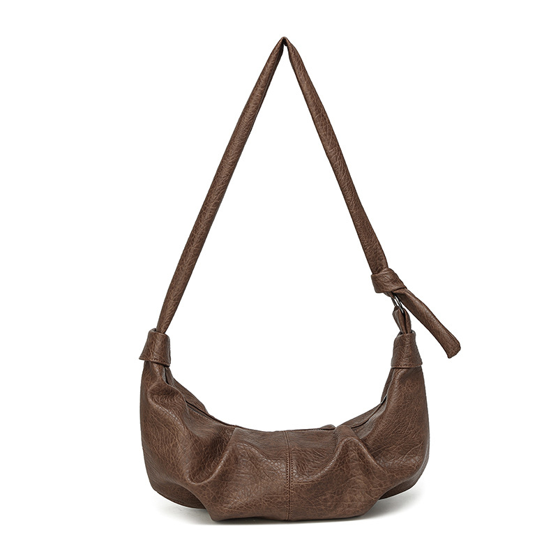 Dumpling torba 2025 – mala PU torba za pod pazuhom, crossbody, retro minimalistički stil za svakodnevnu upotrebu