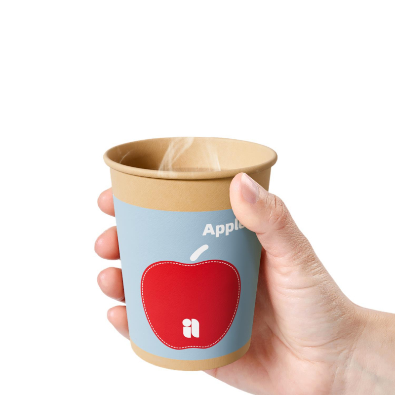 Cupe de unică folosință din hârtie, groase, pentru băuturi calde și reci, protecție împotriva arsurilor, cupe de cafea și ceai drăguțe