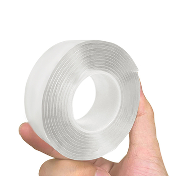 Bandă dublu-adezivă nano, impermeabilă, acrilic transparent, vâscozitate înaltă, fără urme, lățime 3 cm, lungime 1-5 m