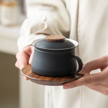 Set de cești de cafea din ceramică, lux ușor, stil vintage european, cești mici, elegante, de înaltă calitate