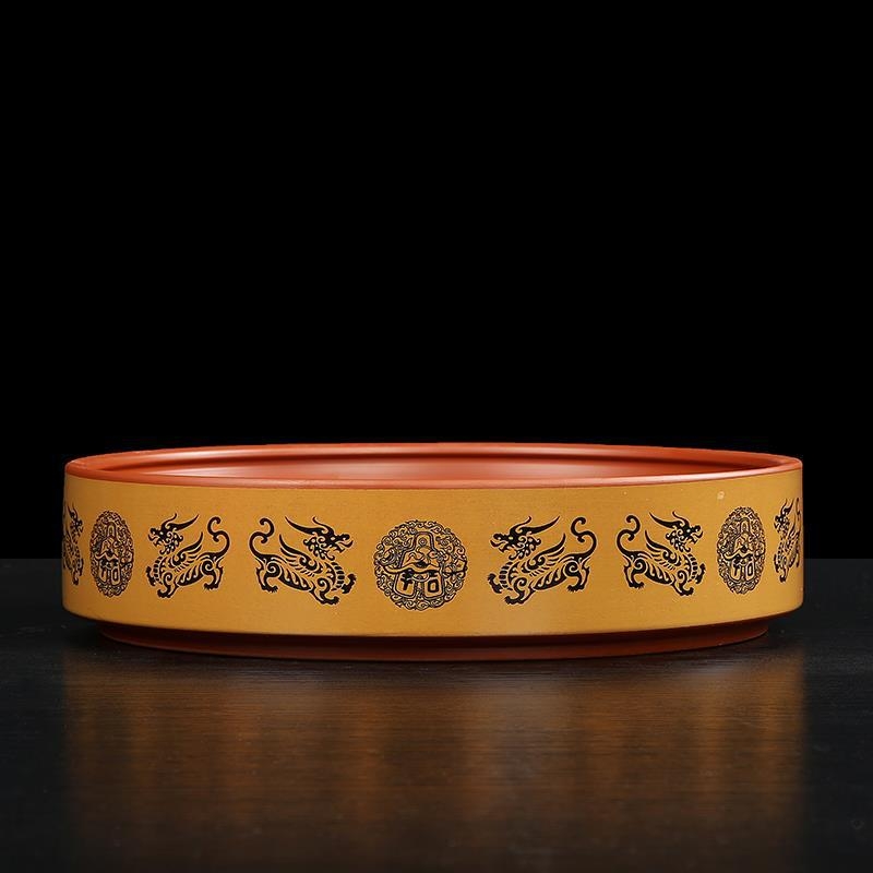 Recipient de ceai din ceramică cu nisip violet pentru prăjitură de ceai Pu'er, stivuibil, 357 g, stil retro luxos