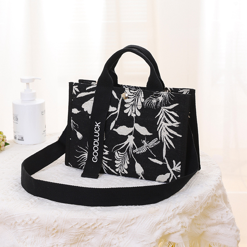 Ženska platnena torba s kariranim geometrijskim uzorkom, crossbody torba, vodootporna zaštita