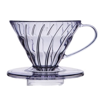 Ceașcă de cafea portabilă din plastic AS, cu filtru de cafea, cu control precis al debitului