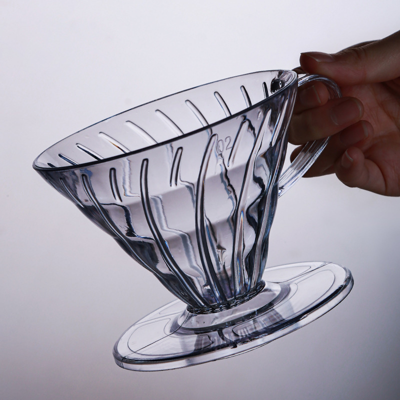 Ceașcă de cafea portabilă din plastic AS, cu filtru de cafea, cu control precis al debitului