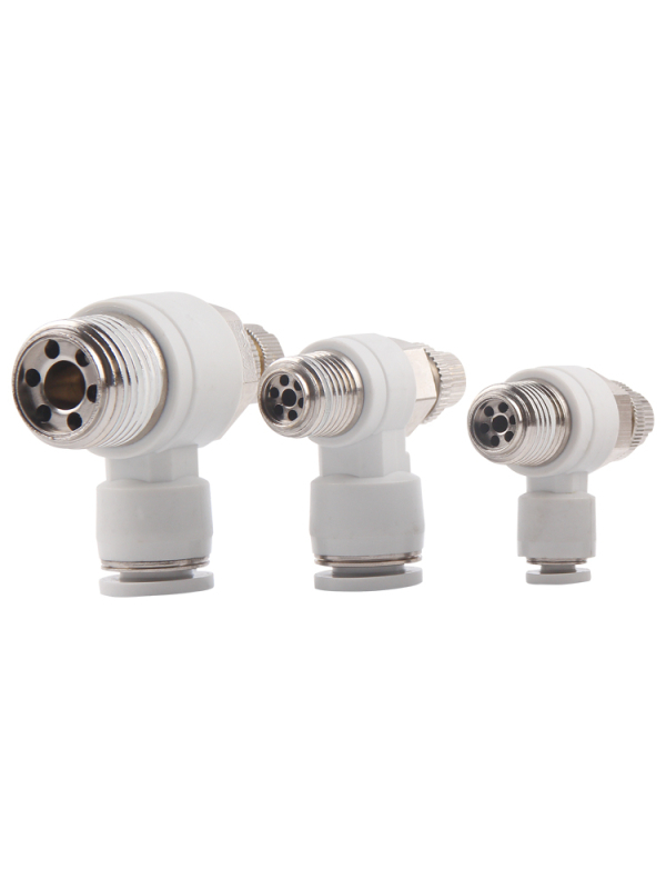 SL8-02 Cuplă pneumatică rapidă cu comutator, regulator de presiune a aerului și debit reglabil pentru cilindru