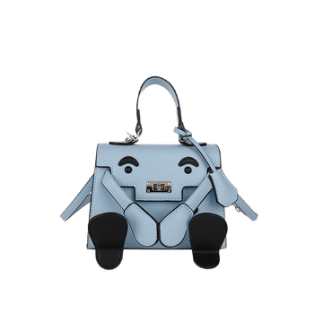 Ženska Kelly torba s karikaturnim nasmiješenim licem, mala torbica za rameno i crossbody remen