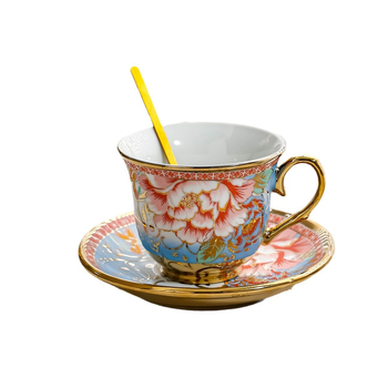 Set de cești de cafea din porțelan, stil european, elegante, inspirate boem pentru utilizare acasă