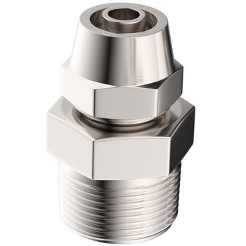 Conector rapid pentru furtun de aer, placat cu cupru-nichel, piuliță de blocare pneumatică, filet extern Imperial, PC8-02