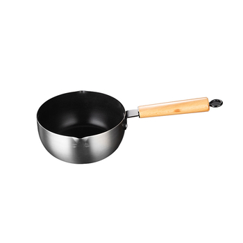 Snow Pan din oțel inoxidabil, stil japonez – oală antiaderentă pentru aragaz și plită cu inducție, oală pentru lapte pentru alimentația bebelușilor, oală mică pentru tăiței acasă