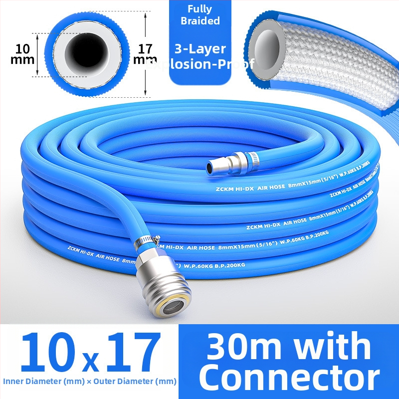 ZCKM Vysokotlaký vzdušný hadič pre kompresor s odolnosťou voči výbuchu, 10 mm pre maľovanie a opravy áut