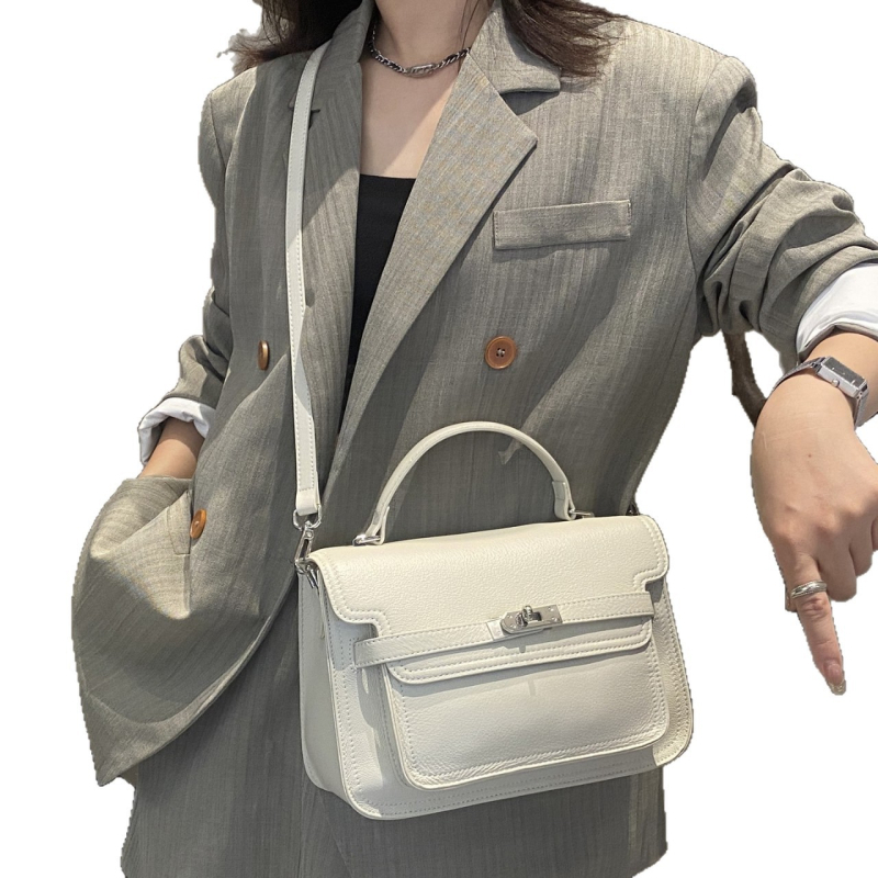 Torba Kelly od prave kože, elegantna i svestrana, ručna torba i crossbody, gradski lagani luksuz za svakodnevnu upotrebu