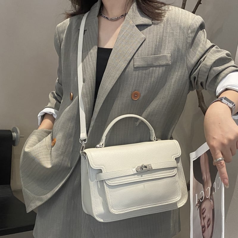 Torba Kelly od prave kože, elegantna i svestrana, ručna torba i crossbody, gradski lagani luksuz za svakodnevnu upotrebu